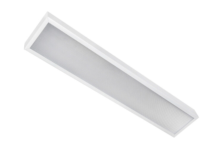 Универсальный офисный светодиодный светильник узкий 10 Вт IP44 595x110x40 мм 3000K Призма - фото
