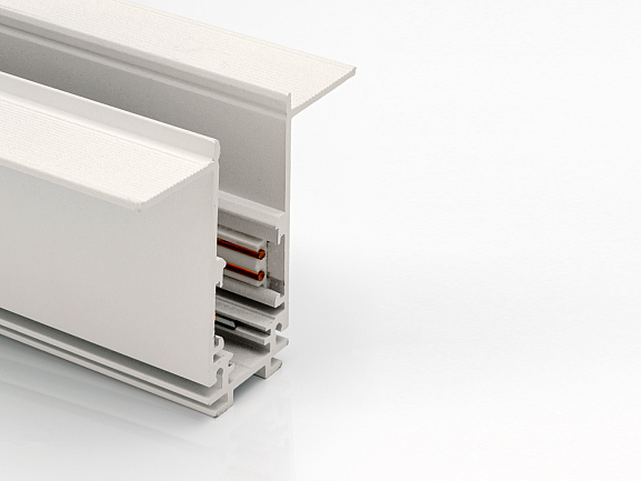 Шинопровод встраиваемый глубокий под шпаклевку, серия SY-LINK, Белый, IP20, SY-LINK-20T2-2.5-WH - фото