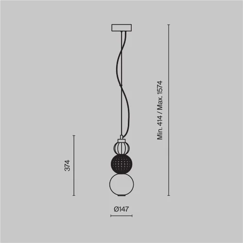 Подвесной светильник Collar 3000K 16Вт (Хром) - фото