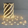 Гирлянда Роса 20м Тепло-Белая 24В, 400 LED, Провод Прозрачный ПВХ, IP65. Фото 1.