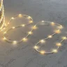 Гирлянда Роса 20м Тепло-Белая 24В, 400 LED, Провод Прозрачный ПВХ, IP65. Фото 2.