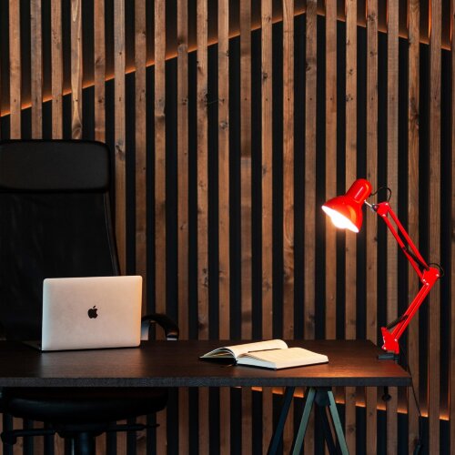 TLI-221 RED E27 Светильник настольный, Цоколь Е27, 60W, Механический выключатель, Красный - фото 11