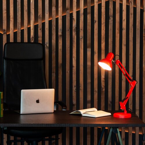 TLI-221 RED E27 Светильник настольный, Цоколь Е27, 60W, Механический выключатель, Красный - фото 15