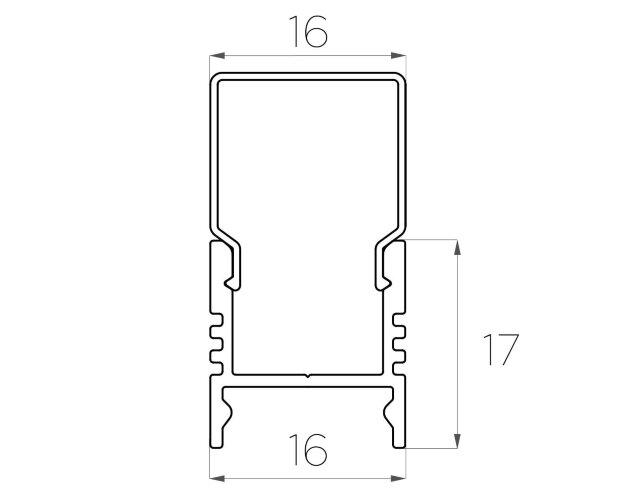Профиль накладной алюминиевый LC-LPS-1716-2 Anod - фото 4
