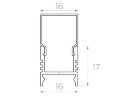Профиль накладной алюминиевый LC-LPS-1716-2 Anod - фото 4
