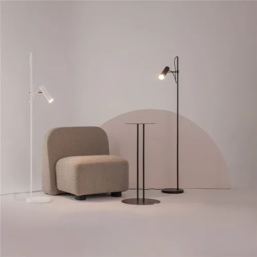 Напольный светильник (торшер) Bansky GU10х1 40Вт (Белый) - фото 7