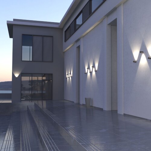 Уличный настенный светодиодный светильник Ray LED IP54 - Фото 4