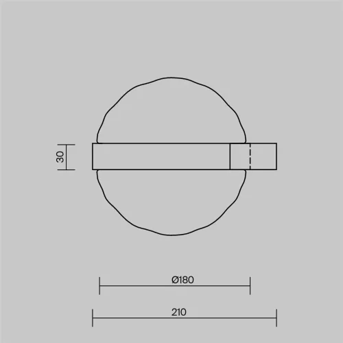 Настенный светильник (бра) Misterio 3000К 6Вт (Черный) - фото 3