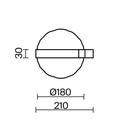 Настенный светильник (бра) Misterio 3000К 6Вт (Черный) - фото 6