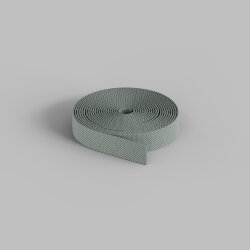 Гибкий трек-ремень Belty, серия Base, 5м, 48V DC, IP20, светло-серый, ткань, медь, Denkirs TR5500-LG