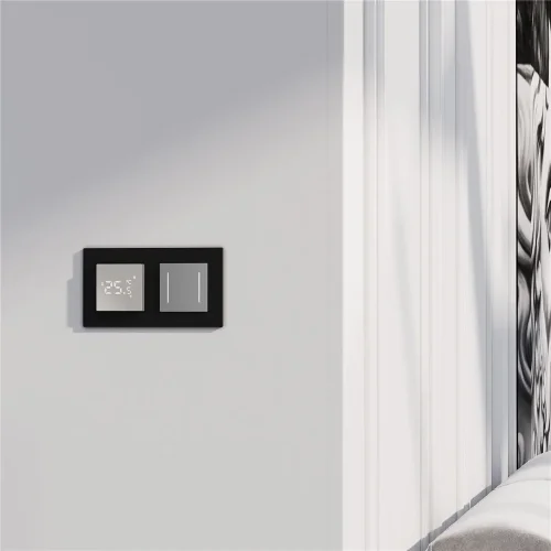 Умный сенсорный терморегулятор  для теплого пола дымчатый W1151217 - фото 4