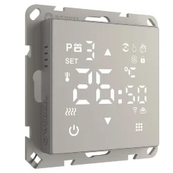 Умный сенсорный терморегулятор для теплого пола дымчатый W1151217