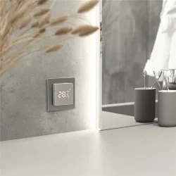 Умный сенсорный терморегулятор для теплого пола дымчатый W1151217