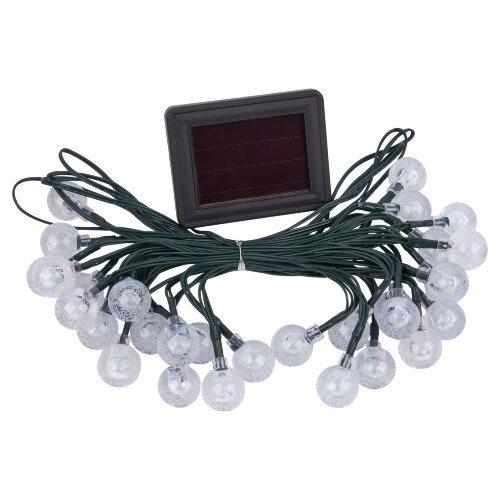 USL-S-231-PT4500 BUBBLE BALLS Садовая гирлянда на солнечной батарее Шарики-пузырьки, 30 светодиодов, Разноцветный свет, 1xАА Ni-Mh аккумулятор в-к, IP44, TM Uniel - фото 1