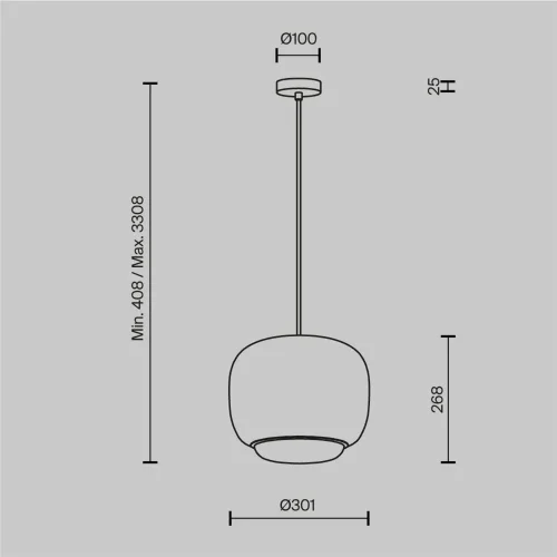Подвесной светильник Brio 3000К 20Вт (Белый) - фото 6