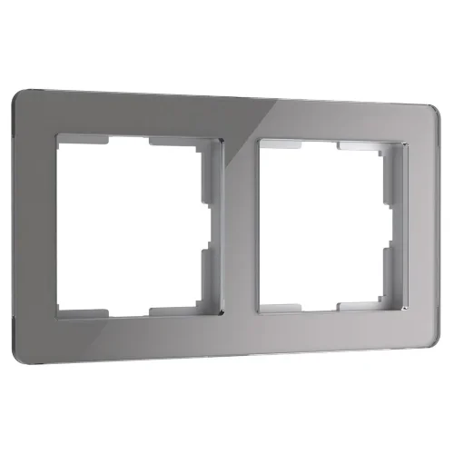 Рамка из акрила на 2 поста Acrylic графит W0022704 - фото