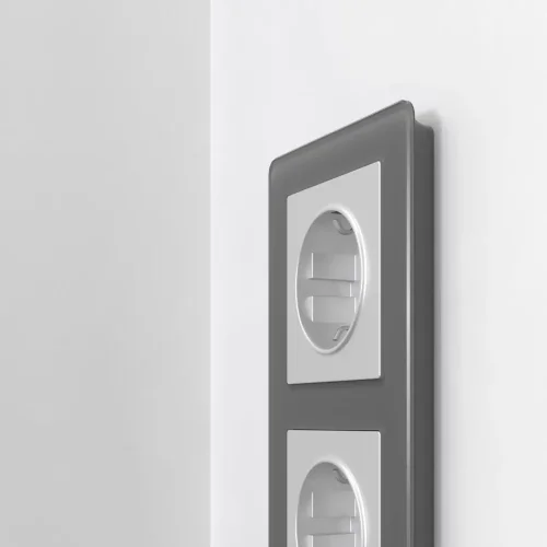 Рамка из акрила на 2 поста Acrylic графит W0022704 - фото 4