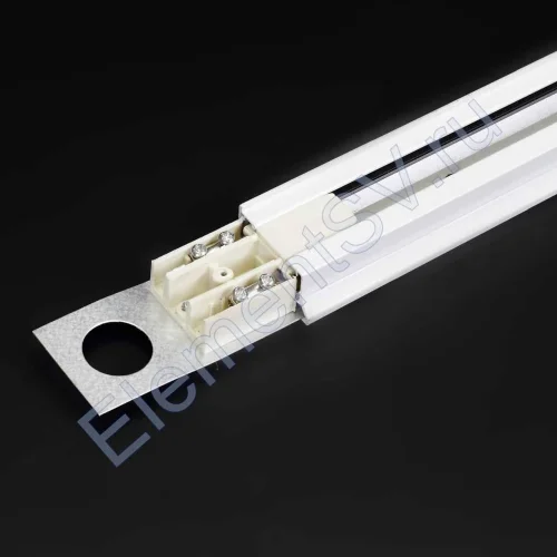 Трек для спотов 2L 1,5м NX2 (однофазный, 2 провода, белый) - фото 2.