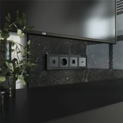 Накладка для розетки HDMI (Hammar черный) W1296008