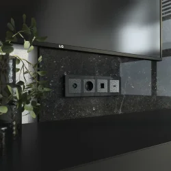 Накладка для розетки HDMI (Hammar черный) W1296008