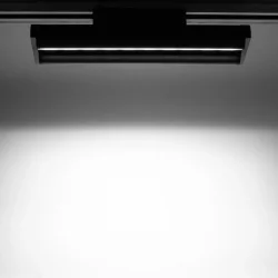 Светодиодный трековый светильник 2L JH-U7 PX2 (220VAC, 2x25W, white 6000K, 45-90°, черный)