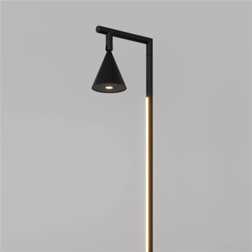 Напольный светильник (торшер) Stripe 3000К 20Вт (Черный) - фото 7