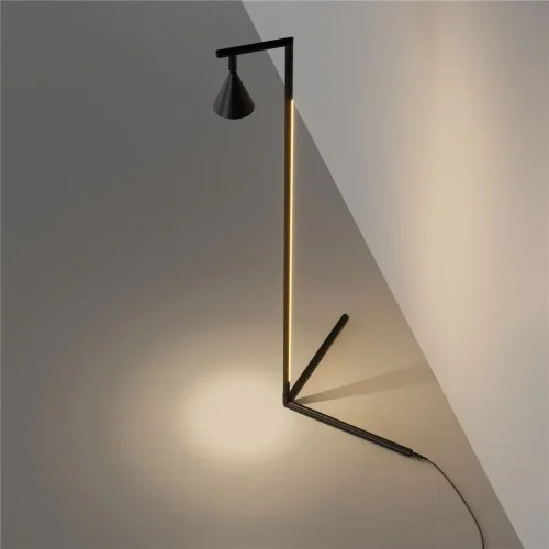 Напольный светильник (торшер) Stripe 3000К 20Вт (Черный) - фото 10