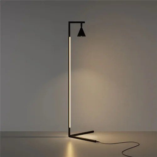 Напольный светильник (торшер) Stripe 3000К 20Вт (Черный) - фото 14