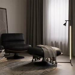 Напольный светильник (торшер) Stripe 3000К 20Вт (Черный)