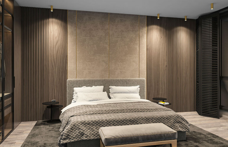 DK2051-SG Накладной светильник, IP 20, 15 Вт, GU10, матовое золото, алюминий. Фото 3