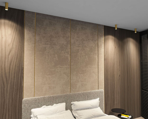 DK2051-SG Накладной светильник, IP 20, 15 Вт, GU10, матовое золото, алюминий. Фото 4