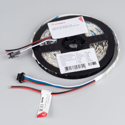 Светодиодная лента SPI-RZ-B60-8mm 12V RGB-PX1-BPT (9 W/m, IP20, 5060, 5m) (Arlight)