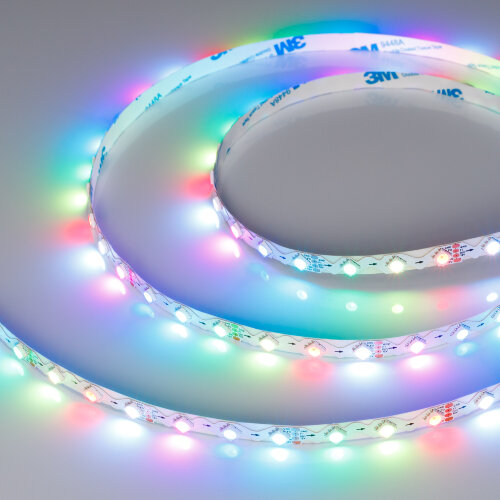 Светодиодная лента SPI-RZ-В60-8mm 12V RGB-РХ1-ВРТ (9 W/m, IP20, 5060, 5m) (Arlight) 047382 - фото 4