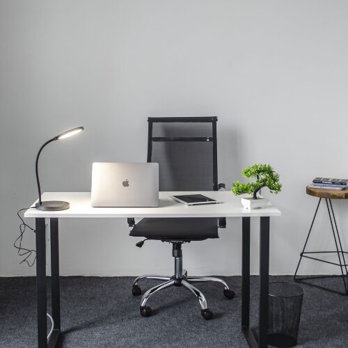 TLD-553 Black-LED-400Lm-4500K-Dimmer-USB Светильник настольный, 6W, Встроенный аккумулятор 1200mAh, Сенсорный выключатель, Черный - фото 4