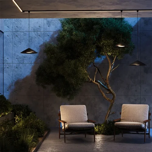 Уличный трековый светильник Campana Elasity IP 3000К 12Вт 120° черный (Черный) - фото 9