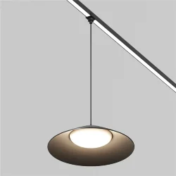 Уличный трековый светильник Кампана / Campana Elasity IP 3000К 12Вт 120° черный (Черный) O-TR01-1-P-12WB3K