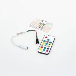 Контроллер мини LN210 (5-24V, SPI, 2048pix, пульт RF 17кнопок)