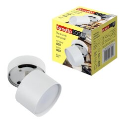 DLC-S615 GX53 WHITE Светильник декоративный накладной, серия Sotto, Без лампы, цоколь GX53, Металл, Белый, TM Fametto