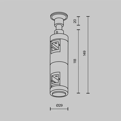 Крепление настенное Wall двойное Flarity латунь (Латунь) TRA155CW-D1-BS - фото 2
