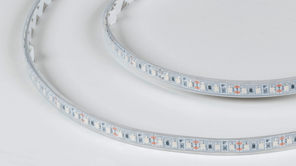 Светодиодная лента 3528, 120 LED/м, 9,6 Вт/м, 12В , IP66, Цвет: Красный, SWG3120-12-9.6-R-66-M. Фото 2