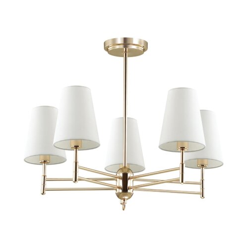 Люстра на штанге «LUMION» 4436/5C, серия: DORIS (крепление на планке). Фото 1.