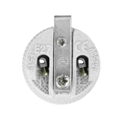 Патрон WOLTA WLH-002 E27 с держателем, керамический, белый