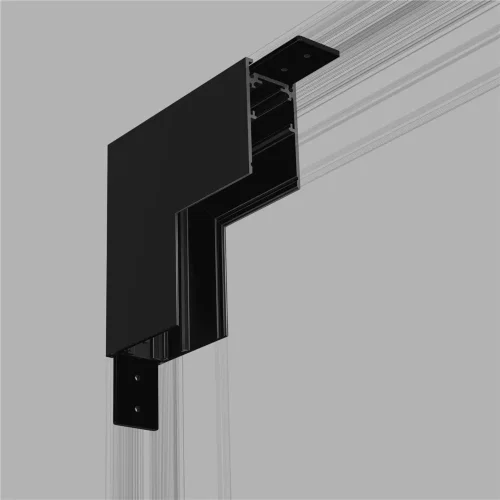 Slim Magnetic Коннектор угловой внутренний для накладного шинопровода черный 85091/00 85091/00 - фото