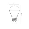 LED-G45-6W-4000K-E27-FR-SLS Лампа светодиодная, Форма шар, матовая, Белый свет 4000K - фото 1
