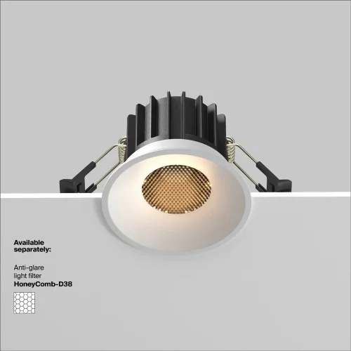 Встраиваемый светильник Раунд / Round 12 Вт 3000 К 50° (Белый) DL058-12W3K-W - фото 10