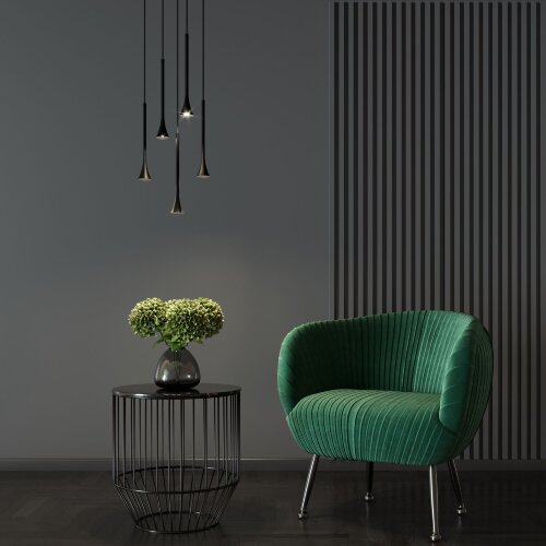 Светильник подвесной светодиодный Hall 5W 4000K черный - Фото 4