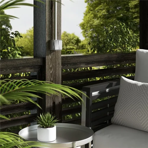 Выключатель двухклавишный влагозащищенный Gallant серебряный W5020206 - фото 2