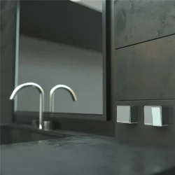 Выключатель двухклавишный влагозащищенный Gallant серебряный W5020206