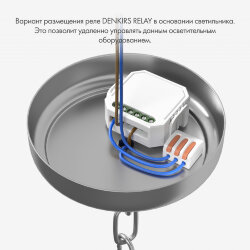Одноканальное Wi-Fi реле-диммер 1 x 150 Вт, Denkirs RL1003-DM/1