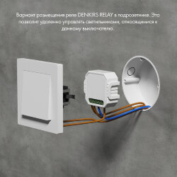 Одноканальное Wi-Fi реле-диммер 1 x 150 Вт, Denkirs RL1003-DM/1